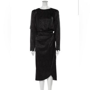 Ronny Kobo / Silk Knee-length Dress / Large / Black